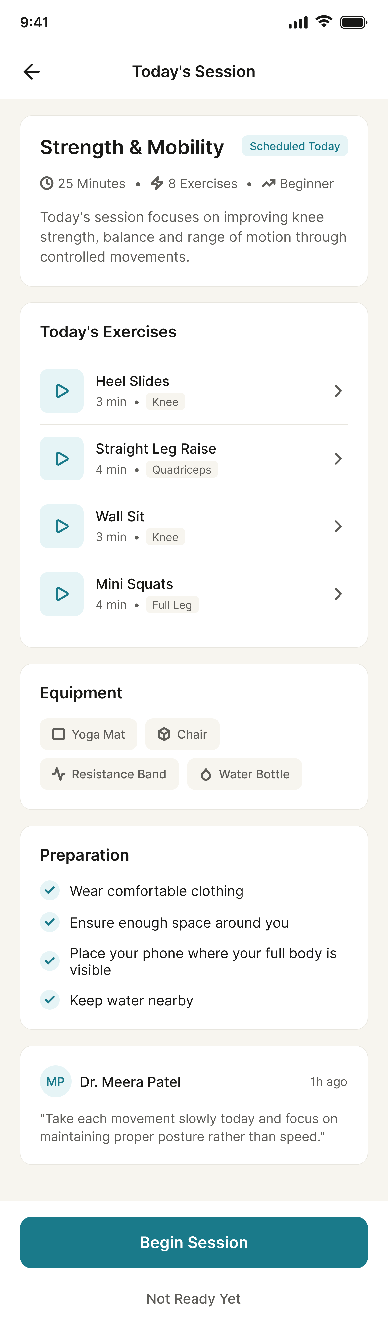 Session details