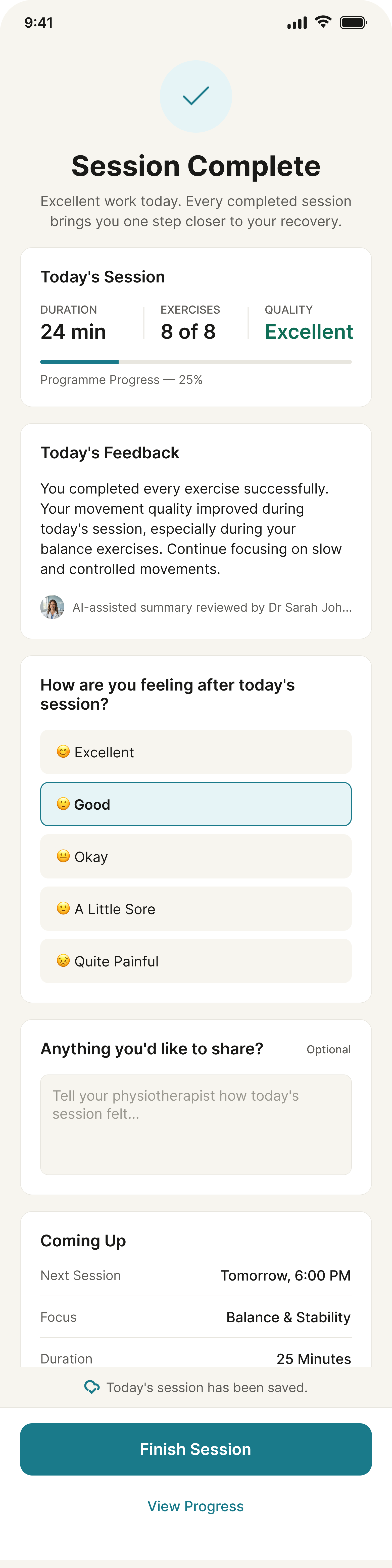 Session summary