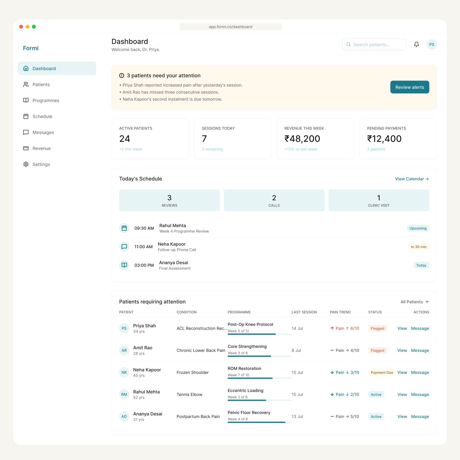 Formi — hero