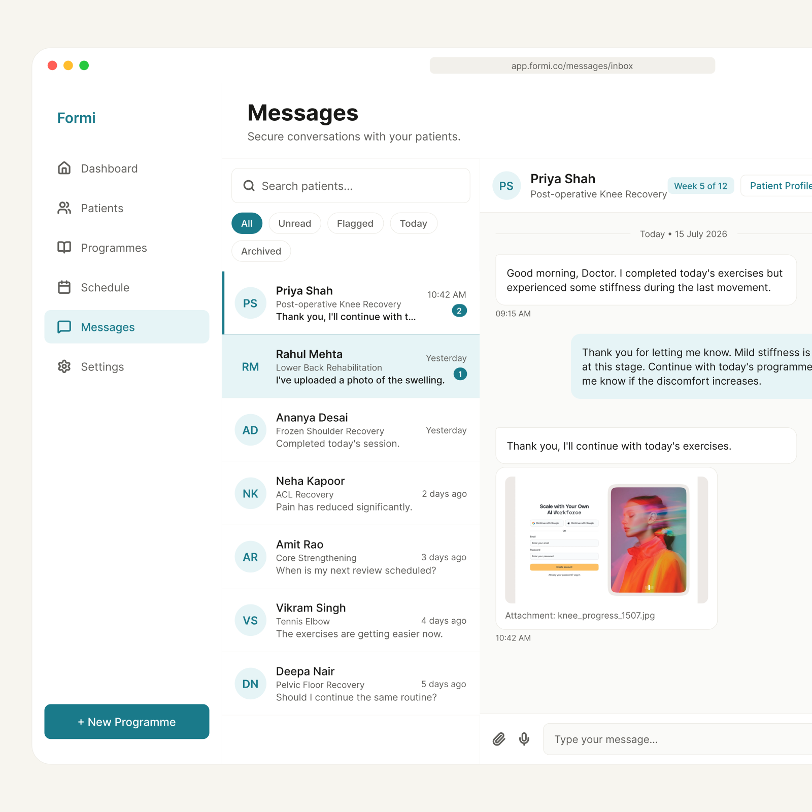 Formi — Inbox