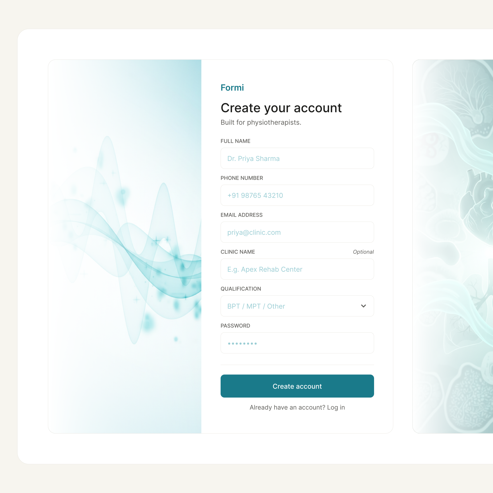 Formi — Onboarding split variation
