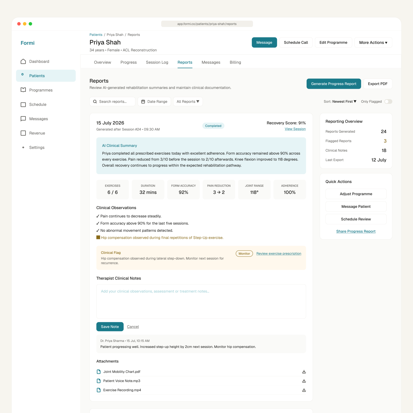 Formi — Reports