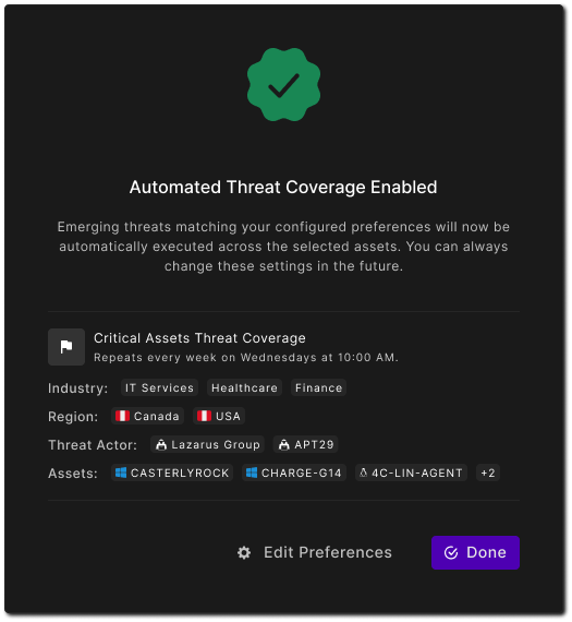 Automation, switched on: the config read back as a receipt